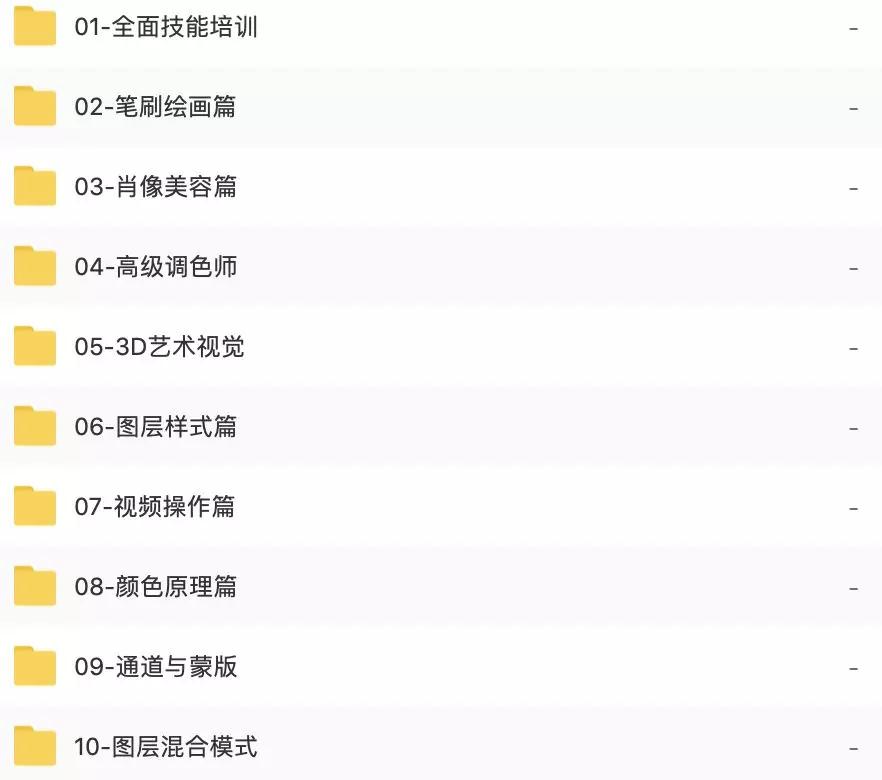 这是2022最全面的PS入门教程了，赠送软件+教程